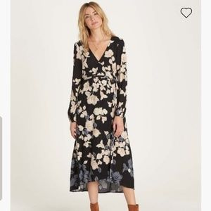 Billabong Floral Fever Wrap Dress brand new
